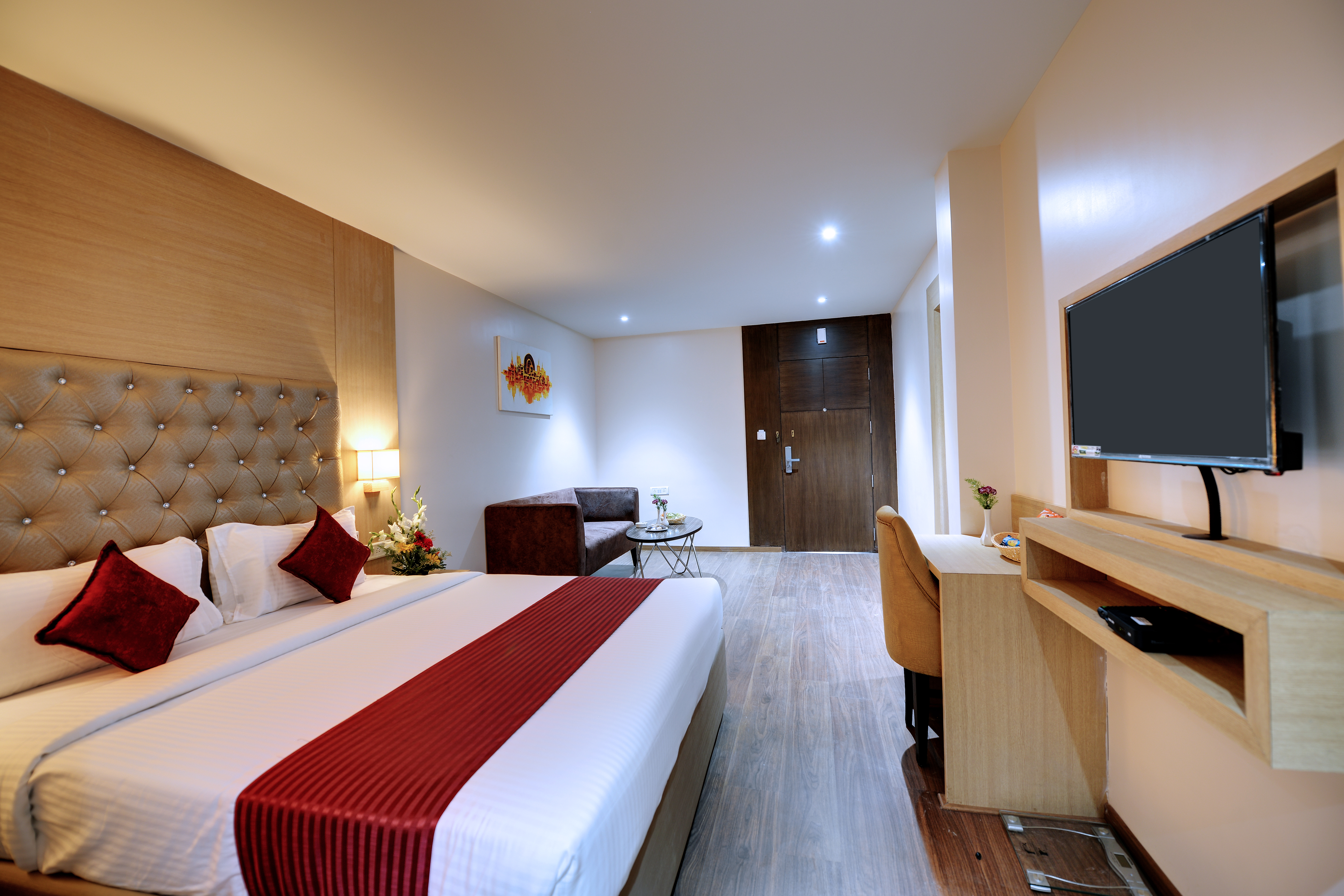alt-text Standard Rooms, Hotel Rooms in Koramangala, LA SARA Grand Hotel